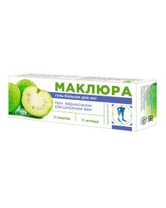Buy Gel-balm for legs with varicose veins Ekobiz Maklura Iglitsa Chestnut, 100 ml | Online Pharmacy | https://buy-pharm.com