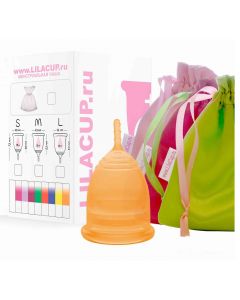 Buy Menstrual cup size LilaCup BOX PLUS size L orange | Online Pharmacy | https://buy-pharm.com