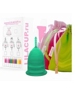 Buy Menstrual cup LilaCup BOX PLUS size M emerald | Online Pharmacy | https://buy-pharm.com