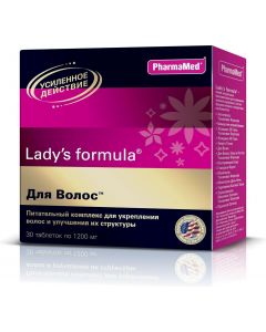 Buy Lady-S Nourishing Complex 'For Hair' Formula, to strengthen hair and improve its structure, 30 tablets | Online Pharmacy | https://buy-pharm.com