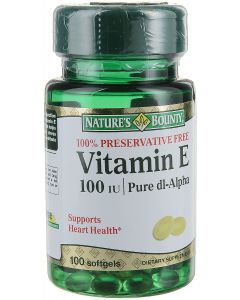 Buy Natural Bounty 'Vitamin E', 100 capsules | Online Pharmacy | https://buy-pharm.com