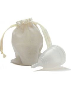 Buy OnlyCup / White menstrual cup Linen (with linen bag), size L | Online Pharmacy | https://buy-pharm.com