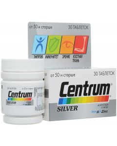 Buy Centrum Silver Multivitamin complex from A to Zinc, 30 tablets | Online Pharmacy | https://buy-pharm.com