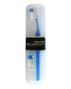 Buy Toothbrush President Silver 999, rigidity, with replaceable head, color in assortment | Online Pharmacy | https://buy-pharm.com