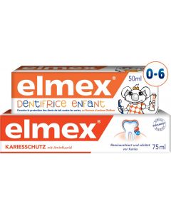 Buy Elmex toothpaste, for children from 1 to 6 years old, 50 ml + Caries protection, 75 ml  | Online Pharmacy | https://buy-pharm.com