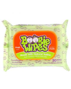Buy Boogie Wipes, Natural Salt Flowing Nose Wipes, Fresh Scent , 30 Pack  | Online Pharmacy | https://buy-pharm.com