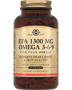Buy Solgar, EFA 1300 MG Omega 3-6-9 'Fatty acid complex 1300 mg Omega 3-6-9', 120 capsules | Online Pharmacy | https://buy-pharm.com