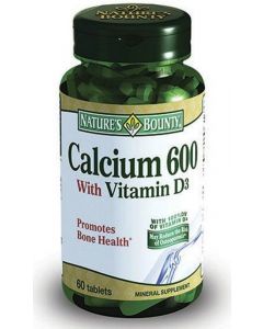 Buy Natural Bounty Calcium 600 with vitamin D tablets # 60  | Online Pharmacy | https://buy-pharm.com