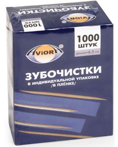 Buy 'Aviora' toothpicks, bamboo, 1000 pcs | Online Pharmacy | https://buy-pharm.com