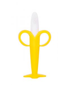 Buy Baby toothbrush teether massager silicone Banana yellow | Online Pharmacy | https://buy-pharm.com