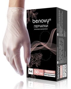Buy Benovy gloves, size M (100 pcs / 50 steam) | Online Pharmacy | https://buy-pharm.com