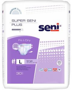 Buy Seni Diapers for adults 'Super Seni Plus', size 3 (100-150 cm), 30 pcs. | Online Pharmacy | https://buy-pharm.com