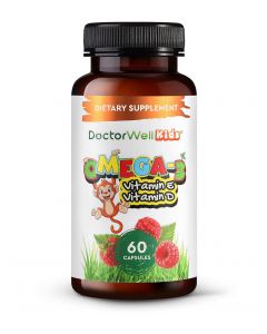 Buy DoctorWell Omega 3 Icelandic fish oil capsules for children DoctorWell Kids, 60 pcs | Online Pharmacy | https://buy-pharm.com