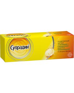 Buy Supradin, multivitamins, effervescent tablets, 10 pcs., Bayer | Online Pharmacy | https://buy-pharm.com