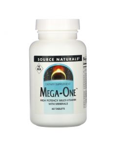 Buy Source Naturals, Mega-One Iron Free Multivitamins, 60 Tablets | Online Pharmacy | https://buy-pharm.com