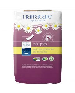 Buy Natracare 'Extra Long' sanitary napkins without wings, night, 10 pcs | Online Pharmacy | https://buy-pharm.com