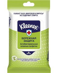 Buy Kleenex Wet wipes Antibacterial 10 pcs | Online Pharmacy | https://buy-pharm.com
