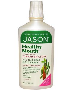 Buy Jason Oral fluid with tea tree oil Healthy Mouth Tartar Control Cinnamon Clove Mouthwash 473 ml | Online Pharmacy | https://buy-pharm.com