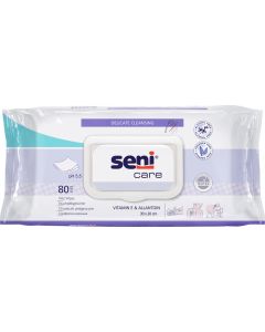 Buy Seni Wet wipes 'Care', for care, with vitamin E and allantoin, 80 pcs | Online Pharmacy | https://buy-pharm.com