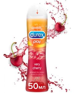 Buy DUREX Play Very Cherry Intimate Lubricant Gel, with aroma and taste of juicy cherry, 50 ml | Online Pharmacy | https://buy-pharm.com