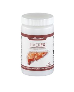 Buy LIVEREX, 40 capsules, NPK Milamed | Online Pharmacy | https://buy-pharm.com