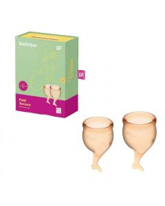 Buy Set of menstrual cups Satisfyer Feel secure orange | Online Pharmacy | https://buy-pharm.com
