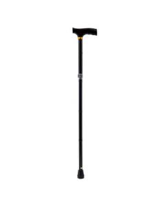 Buy 10121 Folding cane with T-shaped wooden handle BL (black) | Online Pharmacy | https://buy-pharm.com