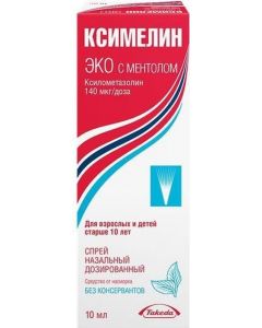 Buy Xymelin Eco with menthol spray naz. 0.1% fl. 10 ml | Online Pharmacy | https://buy-pharm.com