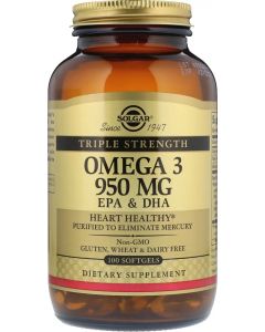 Buy Solgar, Omega 3 'Omega-3', 950 mg, 100 capsules | Online Pharmacy | https://buy-pharm.com