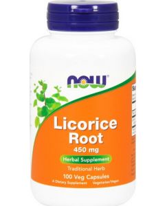 Buy Now Foods Licorice Root 100 capsules, 450 mg (dietary supplement) | Online Pharmacy | https://buy-pharm.com