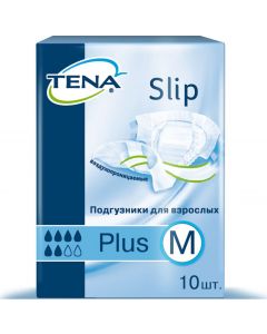 Buy Tena Slip Plus M Adult Diapers, 10 pcs | Online Pharmacy | https://buy-pharm.com
