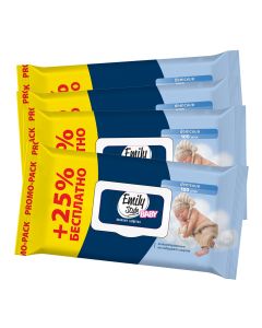 Buy Wet wipes for children, Emily Style, 100 pieces, set of 4  | Online Pharmacy | https://buy-pharm.com