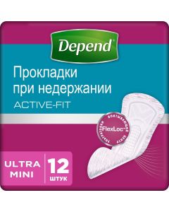 Buy Depend Ultra Mini Urological pads, 12 pcs | Online Pharmacy | https://buy-pharm.com