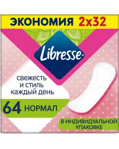 Buy Libresse Normal panty liners, 64 pcs | Online Pharmacy | https://buy-pharm.com