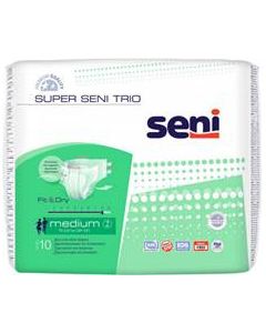 Buy Seni Diapers for adults 'Super Seni Trio', size 2 (75-110 cm), 10 pcs | Online Pharmacy | https://buy-pharm.com