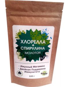 Buy Greenbuffet Mix of chlorella and spirulina ground, 100 g | Online Pharmacy | https://buy-pharm.com