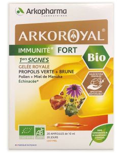 Buy Arkopharma Arkoroyal Immunity Fort Bio Strengthening immunity 10 ml ampoules # 20  | Online Pharmacy | https://buy-pharm.com