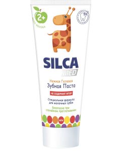 Buy Silca Med Toothpaste Apple from 2 years old 65 g | Online Pharmacy | https://buy-pharm.com