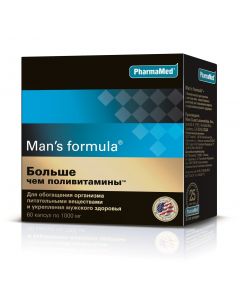 Buy Vitamins for Men Man's Formula More than multivitamins. Vitamins for immunity for adults - vitamin D + vitamin C + Zinc | Online Pharmacy | https://buy-pharm.com