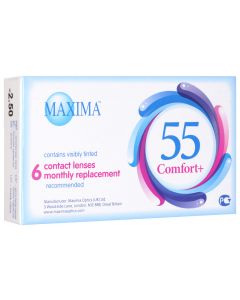 Buy Contact lenses Maxima Optics Maxima contact lenses 55 Comfort Plus 6pcs / 8.6 Monthly, -2.50 / 14.2 / 8.6, 6 pcs. | Online Pharmacy | https://buy-pharm.com