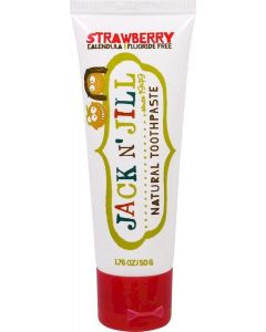 Buy Jack N'Jill Baby Toothpaste Strawberry for babies from 6 months with xylitol. Free of fluoride, SLS, parabens. Organic, 50 ml | Online Pharmacy | https://buy-pharm.com