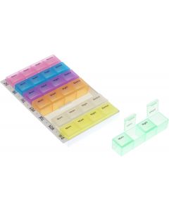 Buy Pillbox 'Homsu', color: multicolor, 18x 11.5 x 2.5 cm | Online Pharmacy | https://buy-pharm.com