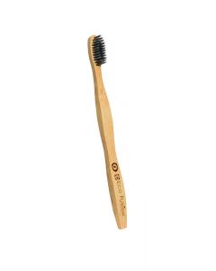 Buy Eco Fusion Modern Toothbrush, bamboo, with nylon gray bristles, charcoal powder  | Online Pharmacy | https://buy-pharm.com