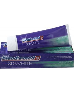 Buy Blend -a-med Toothpaste '3D White' Gentle Mint ', 100 ml | Online Pharmacy | https://buy-pharm.com