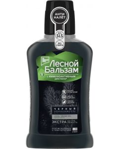 Buy Forest Balm Mouthwash, with charcoal and wild mint, black, 250 ml | Online Pharmacy | https://buy-pharm.com