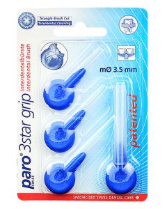 Buy Paro Cylindrical brushes, diameter 3 mm, blue 4 pcs | Online Pharmacy | https://buy-pharm.com