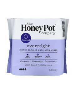 Buy The Honey Pot Company, Wings Pads , night, 12 pieces | Online Pharmacy | https://buy-pharm.com
