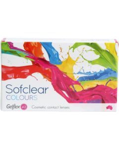 Buy Colored contact lenses Gelflex Sofclear COLORS 3 months, -2.50 / 14.2 / 8.6, blue, 2 pcs. | Online Pharmacy | https://buy-pharm.com