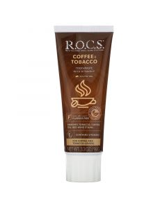 Buy ROCS, Coffee & Tobacco Toothpaste, 3.3 oz (94 g) | Online Pharmacy | https://buy-pharm.com