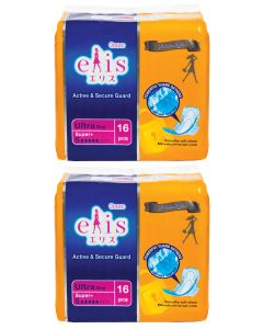 Buy Elis. Feminine hygiene pads Active Secure Guard, ultra dry, daytime, 16 pcs per pack, 2 pcs, Set | Online Pharmacy | https://buy-pharm.com